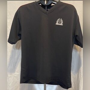 Burst of Flame Men’s Tshirt Blk W/Reach Out Of The Darkness Saying Large